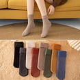 thumbnail image 4 of Calcetines de lana Jadeshay 5 pares de Calcetines peludos gruesos cálidos invierno, 4 of 5