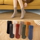 thumbnail image 4 of 5 pares de calcetines peludos de lana de invierno, calcetines gruesos y acogedores, calcetines holgados y cálidos para exteriores, calcetines de suelo para hombres y mujeres, 4 of 5