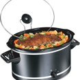 thumbnail image 2 of Slow Cooker with 3 Cooking Settings, Dishwasher- Stoneware Crock & Glass, 8-Quart Built-In Lid Rest, 2 of 5
