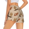 thumbnail image 2 of Uemuo Cartoon Squirrel Pattern Women's Athletic Shorts High Waisted Running Shorts with Liner Pockets Gym Elastic Workout Shorts-Small, 2 of 9