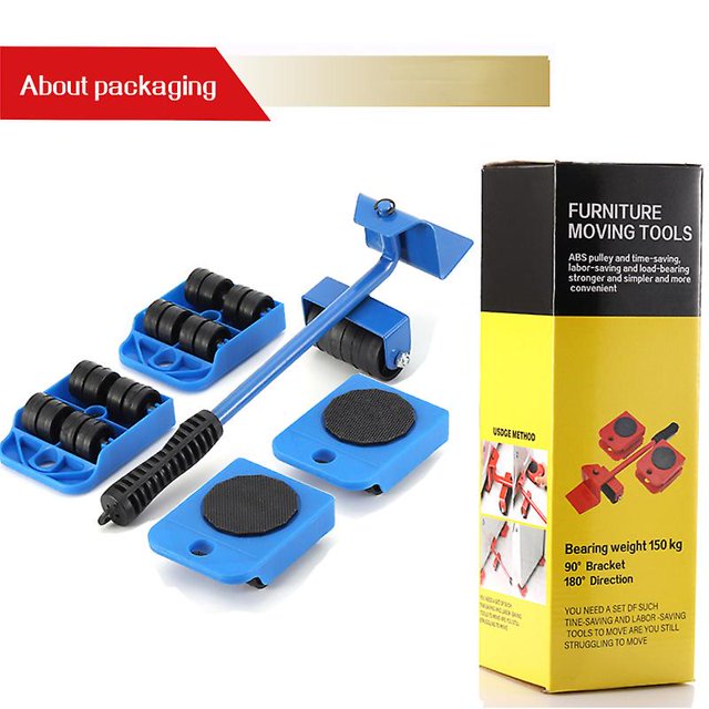 Mover objetos pesados Dispositivo de movimiento Rueda universal Mover muebles Mover polea de cama móvil Herramienta de movimiento que ahorra esfuerzo Afortunado Sencillez