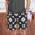 thumbnail image 7 of Men's Pajama Bottoms Athletic Shorts For Men Casual Cotton Geometric Florals, 7 of 7