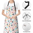 thumbnail image 4 of Kdxio Scandinavian Alphabet1 Apron with Pockets Adjustable Kitchen Aprons for Men Women Waterproof Aprons for Cooking,Drawing,Crafting, Baking Household Cleaning, 4 of 8