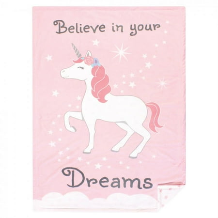 UPC: 0660168522891 | Hudson Baby Infant Girl Plush Mink Blanket  Unicorn Dreams  One Size