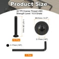 thumbnail image 2 of #10-32 x 1-1/2 Inch Flat Head Socket Cap Screws Hex Drive Machine Screws with Hex Spanner 10 Pcs, 2 of 7
