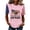 Pink, variant on Women USA 250th Anniversary Shirt Patriotic Independence Day Shirt Women Casual Crew Neck Short Sleeve Top