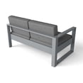 thumbnail image 2 of Anderson Teak Lucca Contemporary Aluminum Left Loveseat in Gray, 2 of 2