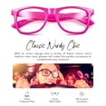 thumbnail image 3 of Clear Lens Non-Prescription Retro Nerd Glasses for Men Women Costume Cosplay Pretend Fake Eyewear, 3 of 6