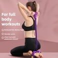 thumbnail image 3 of 4/6-Tube Pedal Puller Resistance Band with Handle Multifunction Elastic Yoga Sit-up Pull Rope Men Women Pedal Tensioner Exerciser Workout Equipment, 3 of 8