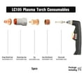 thumbnail image 2 of Premium Performance 5Pcs Plasma Cutter Nozzle Tips 1 5Mm 80A For Lc105 Tomahawk, 2 of 5