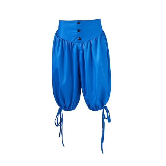 Men's Pants Lace Up Pantaloons ShortsBlueXL