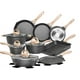 thumbnail image 1 of Juego de utensilios de cocina JEETEE para ollas y sartenes antiadherentes, 23 piezas, inducción, 1 of 9