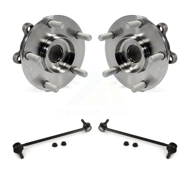 Transit Auto Front Hub Bearing Assembly and Link Kit for Car Mazda CX-5 6 - Left Right Side (Driver Passenger) K77-100313