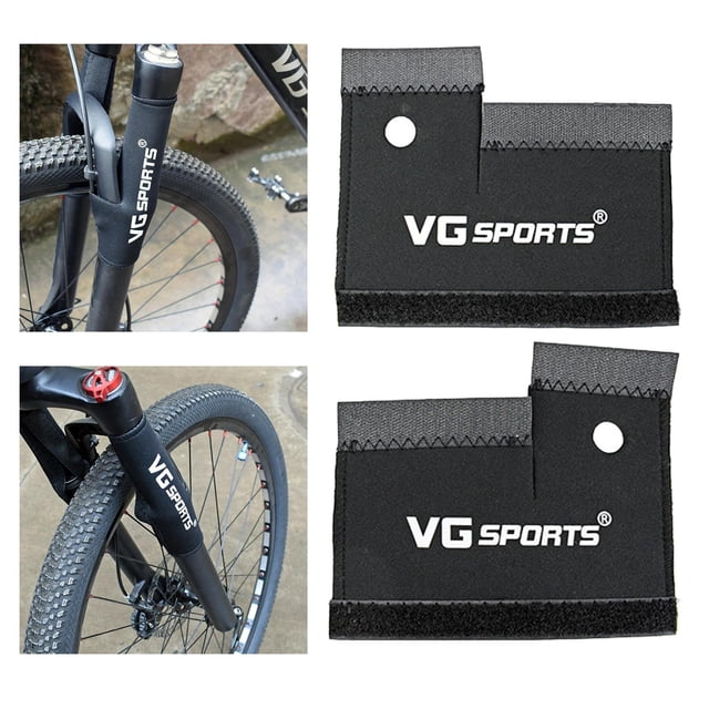 2 piezas de bicicleta de montaña, almohadilla protectora de horquilla delantera, cubierta de suspensión, protectores de protección, accesorios de Baoblaze Pad protectora delantera