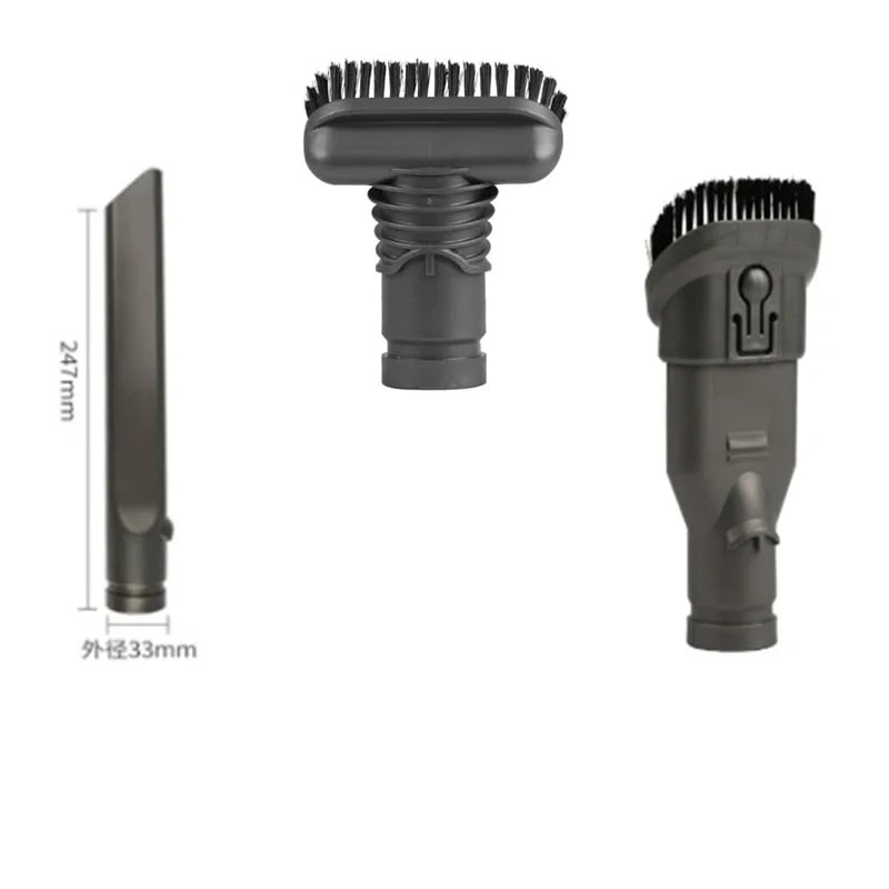 3PCS Vacuum Cleaner Accessories 33mm Outer Diameter Square Cleaning Brush For Dy*son V6 DC49 DC52 DC54 DC58 DC59 DC61 DC62