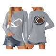 thumbnail image 6 of LIZUOJUN Game Day Crewneck Sweatshirt for Women Oversized Pullover Football Heart Graphic Long Sleeve Casual Tops Fall Winter 2026 Relaxed Fit Trendy 2XL, 6 of 8