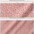thumbnail image 2 of Soimoi Pink Cotton Cambric Fabric Balloon & Teddy Bear Kids Print Fabric by the Yard 56 Inch Wide, 2 of 7