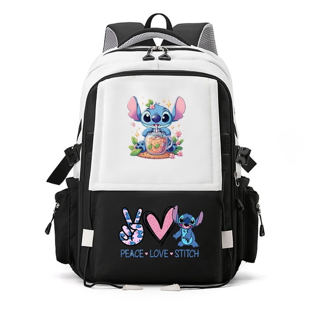 Mochila Lilo & Stitch para niñas, Mochilas escolares para adolescentes con múltiples bolsillos, nueva mochila Kawaii para mujeres, Mochilas bonitas Harajuku