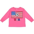 thumbnail image 3 of Inktastic USA Soccer Boys or Girls Long Sleeve Toddler T-Shirt, 3 of 5