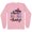 Pink, variant on Nacho Average Mama Long Sleeve Shirt Unisex Large White