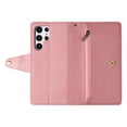 thumbnail image 6 of SaniMore for Samsung Galaxy S23 Ultra Case, PU Leather 2 in 1 Zipper Wallet Removeable Wrist Strap Card Slots Cash Pocket Kickstand Shockproof Anti-fall Full trotective Shell, Rosegold, 6 of 15