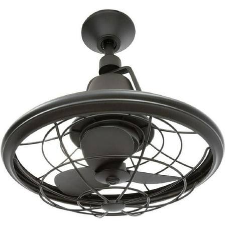Natural Iron Oscillating Ceiling Fan, Indoor Outdoor Natural Iron Oscillating Ceiling Fan With Remote Control