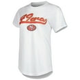 thumbnail image 2 of Women's Concepts Sport White/Charcoal San Francisco 49ers Sonata T-Shirt & Leggings Sleep Set, 2 of 5