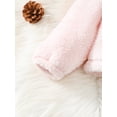 thumbnail image 6 of Kucnuzki 7T Little Girl Winter Tops Kids Girl Coats 8T Long Sleeve Color-Blocked Fluffy Zipper Coat Pink, 6 of 6