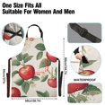 thumbnail image 3 of Yayeee Chief Kitchen Apron with Pockets for Cooking Water Resistant Unisex Adjustable Neck Strap, Apples Flower Pattern, 3 of 7