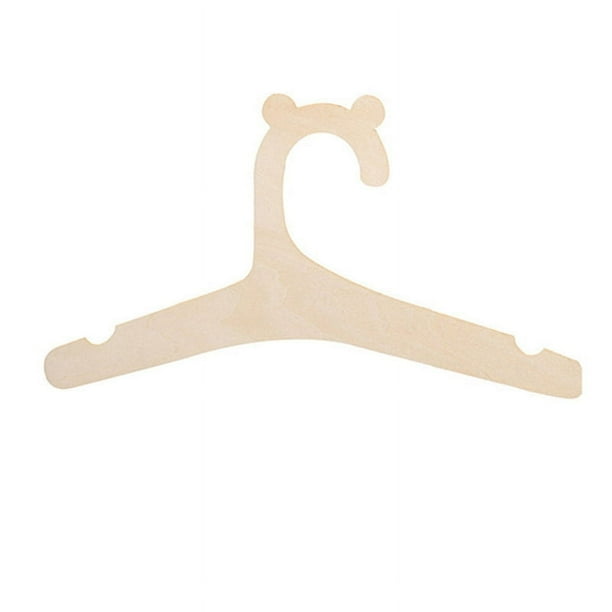 20 perchas de madera para ropa de bebé, decoración para habitación de niños, organizador de ropa y abrigos