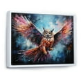 thumbnail image 2 of Designart "Dreamy Flight Of The Owls" Animals Owl Floater Framed Wall Art Prints, 2 of 5