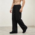 thumbnail image 6 of WJOSBXT Mens Baggy Sweatpants Solid Drawstring Wide Leg Pants 2026 Big and Tall Workout Sweat Pants Breathable Multi Pocket Lightweight Jogging Joggers 2XL, 6 of 6