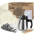thumbnail image 1 of Kit para hacer velas de cera de soja Haccah con escamas de cera de 2 kg y accesorios, 1 of 8