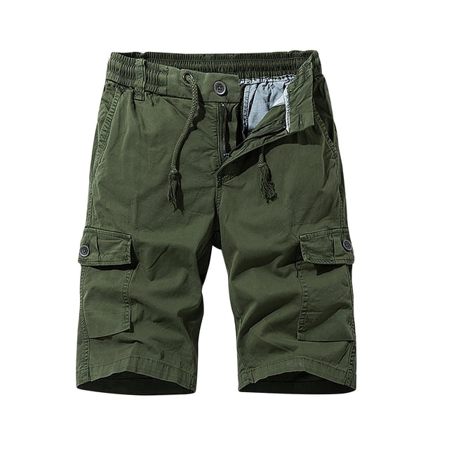 WAENQINLA Men's Cargo Shorts with Multi Pockets Summer Drawstring Work Shorts Utility Athletic Shorts Gifts for Men
