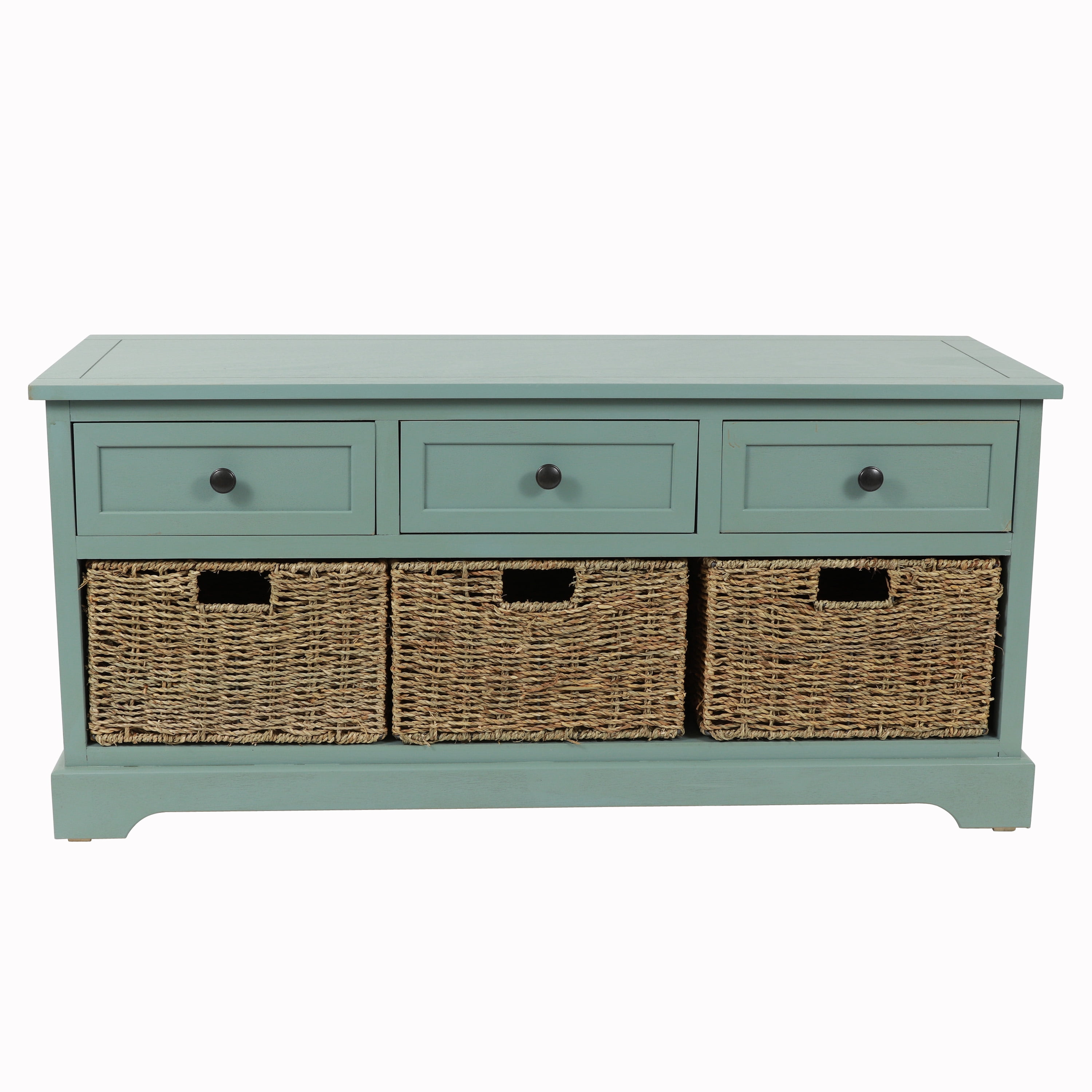 Montgomery Entryway Storage Bench with Baskets, Multiple Finishes