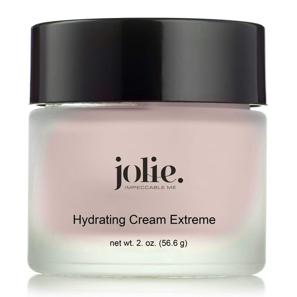 Crema hidratante de noche Jolie - Crema facial emoliente ultra rica - Hidratación extrema - Tipos de piel seca - Sin parabenos Sin crueldad 2 oz.