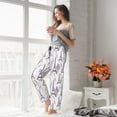 thumbnail image 4 of KLL Womens Lavender Flowers Print Pajama Pants Soft Pajama Bottoms for Women Cozy Lounge Pants, 4 of 5