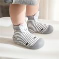 thumbnail image 5 of Fozruso Boys Girls Animal Cartoon Socks Shoes Toddler WarmThe Floor Socks Non Prewalker Shoes Sizes 4.5 Toddler(Gray), 5 of 5