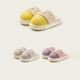 thumbnail image 5 of Generic Kids Shoes Girls Kids Slippers Girls Boys Non Slip Slippers Cotton Comfy House Slippers Bedroom Slippers Autumn And Winter Warm Indoor Shoes(4.5-5 Years,Beige), 5 of 5