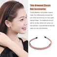 thumbnail image 1 of Hair Accessories with Teeth Classic Elastic Simple Headband Clothes Matching Accessory Shower Hairband for Adult Lady Female Use Pink, 1 of 6