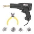 thumbnail image 1 of Soldadoras con grapadora en caliente de 50 W, herramientas de garaje, kit de reparación de parachoques de coche, máquina de soldadura y reparación, enchufe estadounidense negro de 110 V, 1 of 15