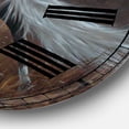 thumbnail image 3 of Designart 'Running Brown Horse' Large Cottage Wall Clock, 3 of 4