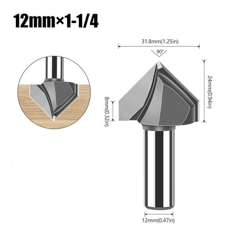

V Shaped Engraving Bit Cnc End Mill Router For Wood Woodworking Milling Cutter