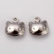 thumbnail image 1 of 50 colgantes de acero inoxidable quirúrgico 316 con forma de gato, dijes de acero inoxidable, accesorios de joyería de colores., 1 of 2