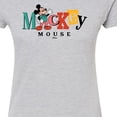 thumbnail image 3 of Disney - Mickey Mixed Fonts   - Juniors Fitted Graphic T-Shirt, 3 of 5