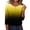 Yellow B, variant on WRKEKC Long Sleeve T-Shirts for Women Solid Color Crew Neck 3/4 Sleeves T-Shirt with Button Detail Loose Fit Casual Fall Winter Top