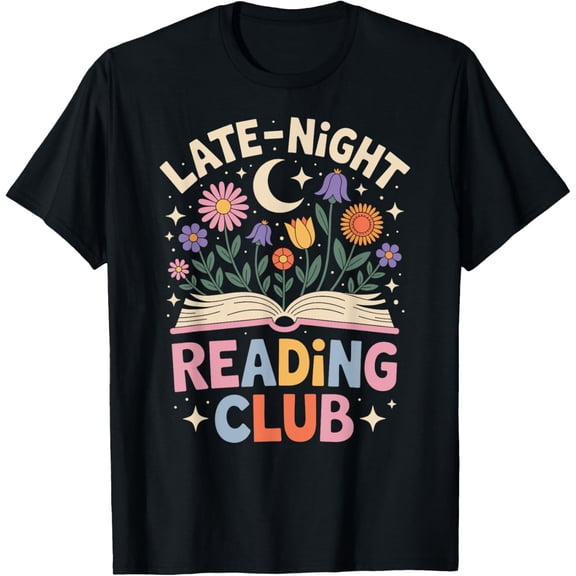 Late Night Reading Club T-Shirt Size S-5XL