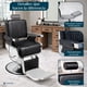 thumbnail image 4 of Sillon de Barberia NANOFORT Reclinable Giratoria 360° Soporta hasta 200 Kg Vinipiel Altura Ajustable Silla para Estetica, 4 of 9