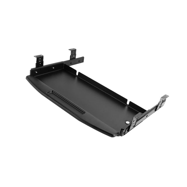 simhoa Keyboard Tray Under Desk Keyboard Organizer Metal for Typing Keyboard Holder Black
