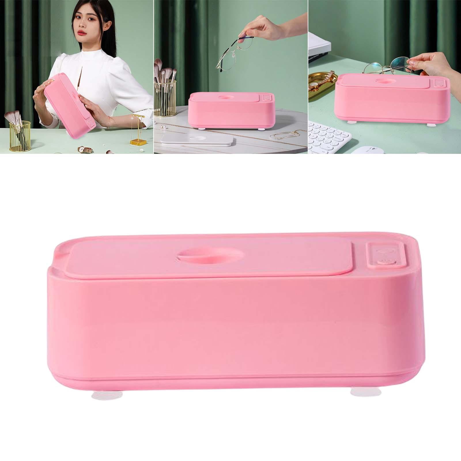Cleaner Low Noise Household 400ml for Jewelry Earrings Dentures Pink